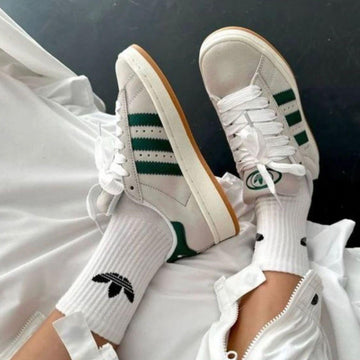 Zapatillas Adidas Campus - Gris y Verde