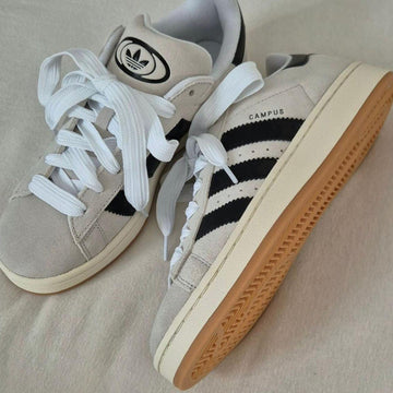 Zapatillas Adidas Campus - Gris y Negro