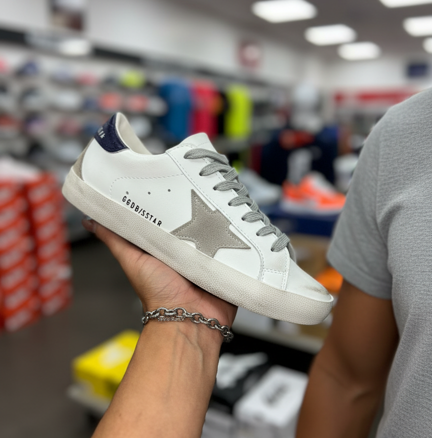 Zapatillas Golden Goose Super-Star - Blanco y Azul