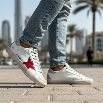 Zapatillas Golden Goose Super-Star - Blanco y Rojo