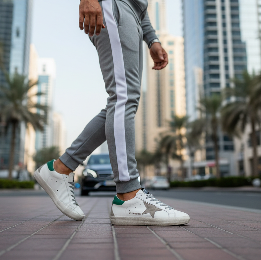 Sapatilhas Golden Goose Super-Star - Brancas e Verdes